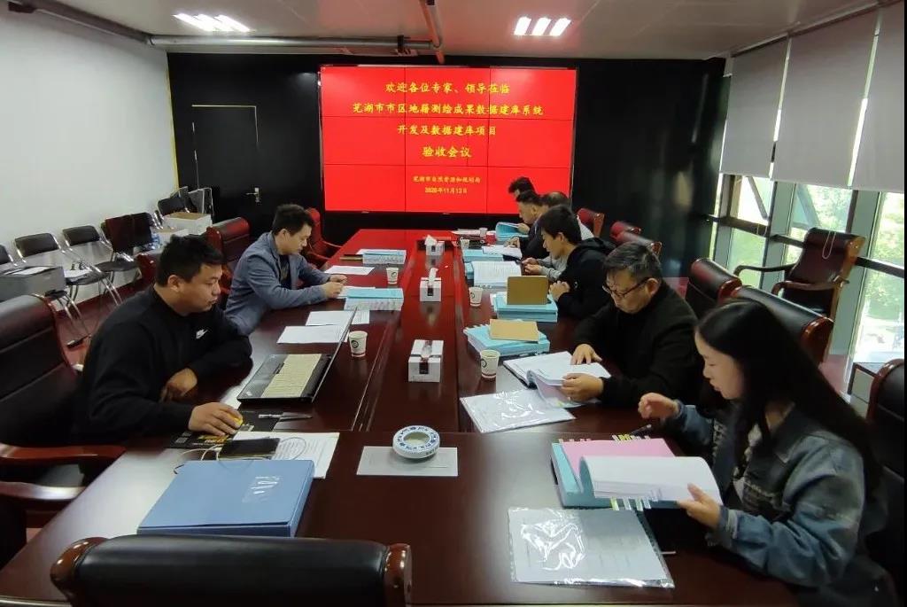 蕪湖市市區(qū)地籍測繪成果數據建庫系統開發(fā)及數據建庫項目一次性通過驗收